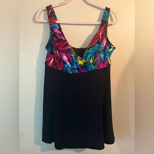 Women's Swimming Dress Secretly Slender  by  St John's Bay